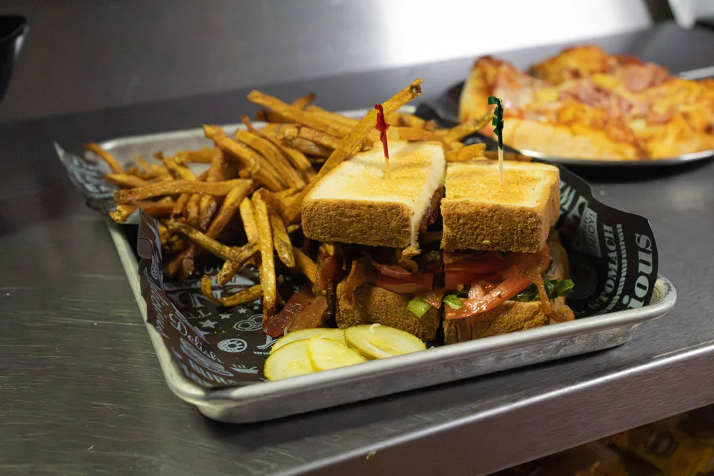 CJ’s bacon, lettuce and tomato sandwich on Texas toast